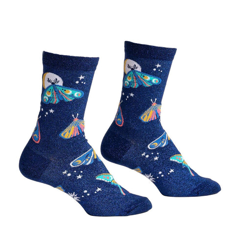 Moonlit Moth Socks