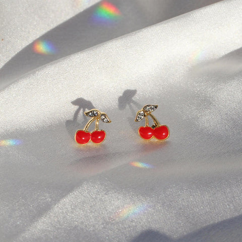 Cherry Stud Earrings