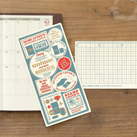 TRAVELER'S notebook, Regular Size, 2027 Plastic Sheet