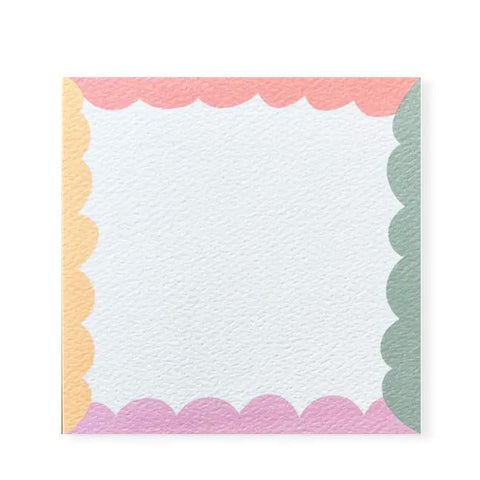 Scallop Square Note Set