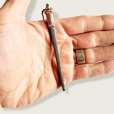 Copper Coffin Nail Necklace