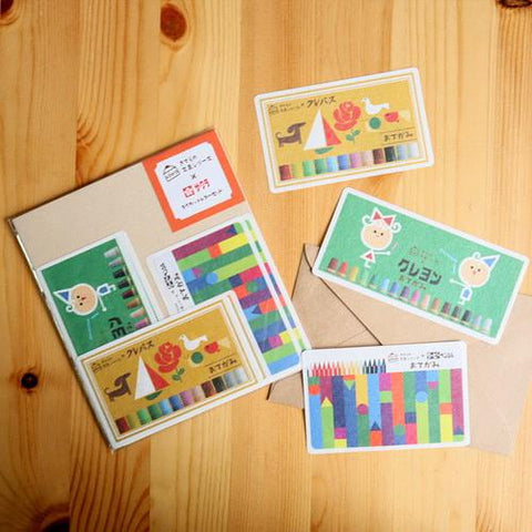 Sakura Cray-pas Die-cut Mini Letter Set