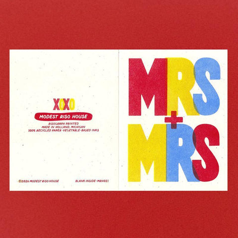 Mrs + Mrs Card