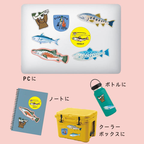 Ocataoca Fishing Sticker Pack