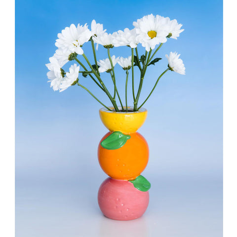 Stacked Citrus Vase
