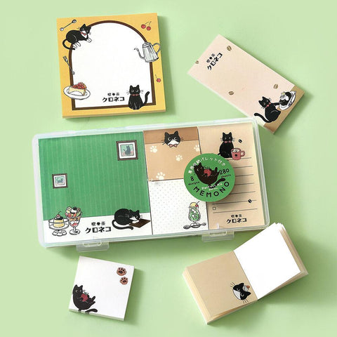 Café Kuroneko MEMONO Memo Pad Set