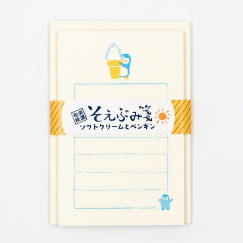 Soft Ice Cream + Penguin Mini Letter Set