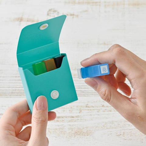 My Neighbor Totoro Mini Stamps + Case, Green