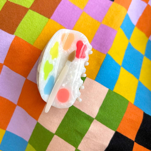 Paint Palette Hair Claw