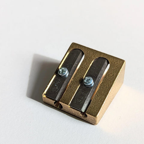 Brass Double Pencil Sharpener
