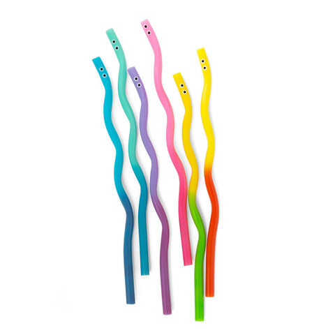 Wiggly Worm Color Changing Straws