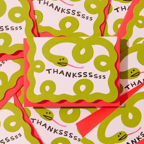 Snake Thank You Card Set