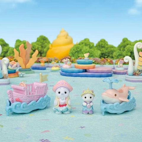 Boat + Dolphin Amusement Park Ride Set