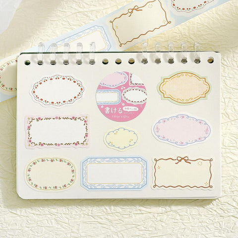 Flower Frame Washi Sticker Roll