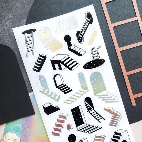 Stairways to Everywhere Sticker Sheet