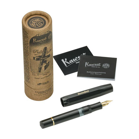 Classic Sport Piston Filler Fountain Pen, Black