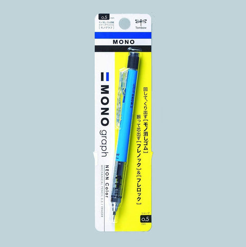 MONO Graph Mechanical Pencil, Neon Blue