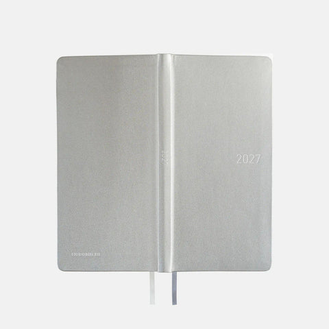 Hobonichi Techo 2027 Weeks Leather: Noble Silver