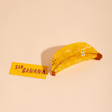 Sad Banana Hair Claw