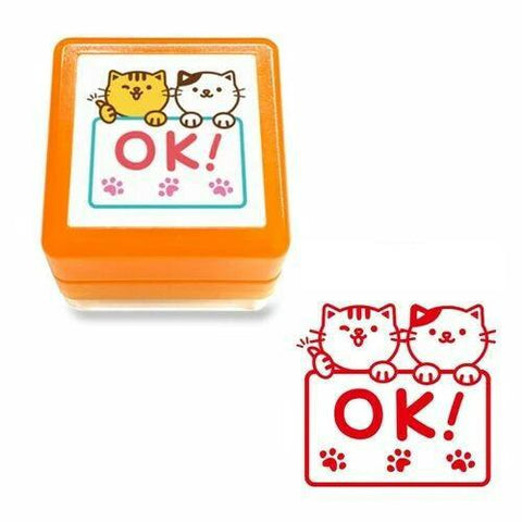 Cats OK! Push Button Stamp