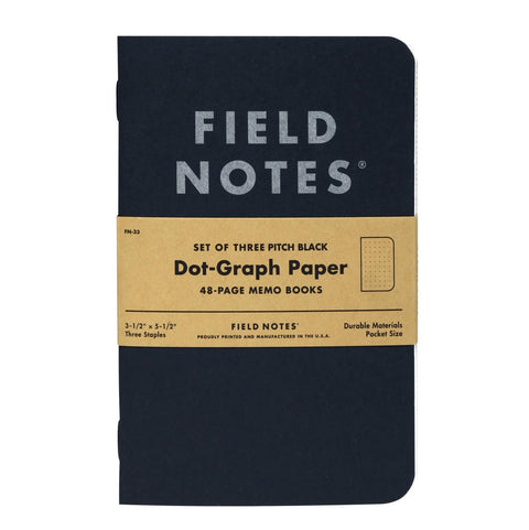 Pitch Black Field Notes, Dot Graph