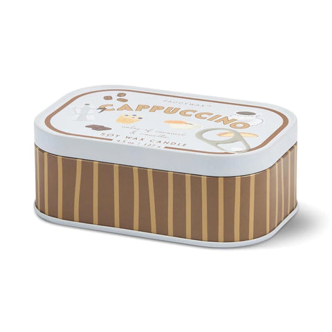 Cappucino Bistro Tin Candle