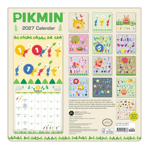 Pikmin 2027 Wall Calendar