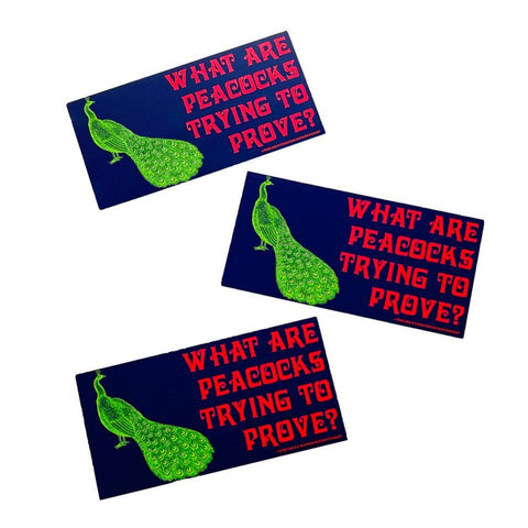 Peacocks Bumper Sticker
