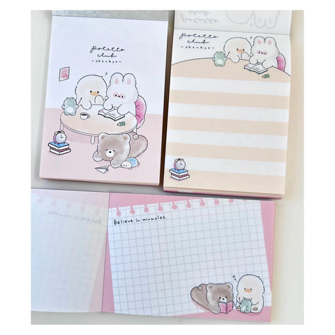 Animal Book Club Mini Notepad