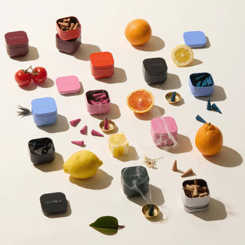 Metal Cone Incense Tins