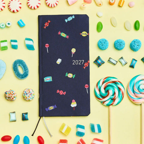 Hobonichi Techo Weeks 2027 Planner, Bow + Tie: Candy Dream