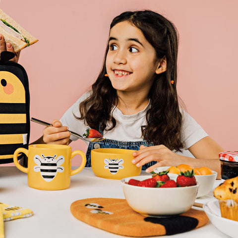 Bumblebee Double-Handle Mug