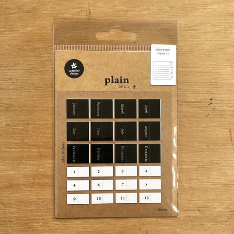 Plain.45 Index Tab Stickers