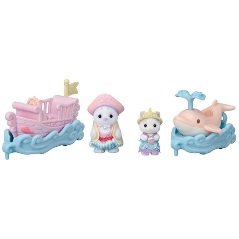Boat + Dolphin Amusement Park Ride Set
