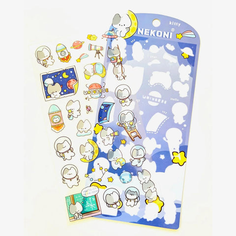 Kitty Moon Stickers