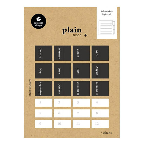 Plain.45 Index Tab Stickers