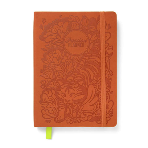Tiger Orange Daily Undated Planner