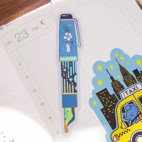 Rabbit Fountain Pen Sticker