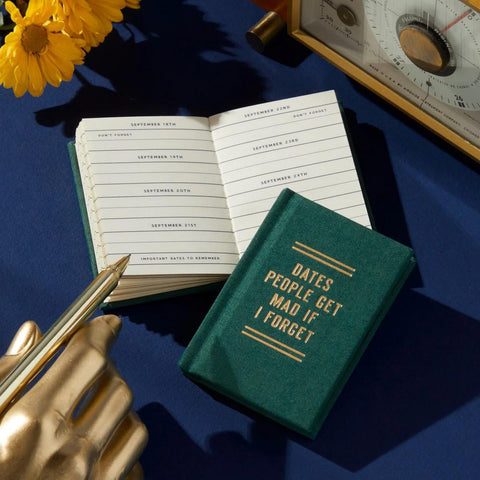 Dates People Get Mad if I Forget Tiny Diary