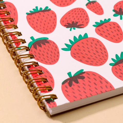 Strawberry A5 Spiral Notebook