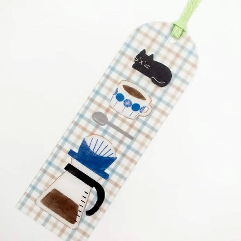 Clear Bookmark, Coffee Cat