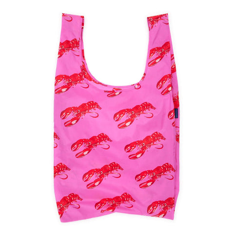 Big Reusable Tote: Pink Lobster