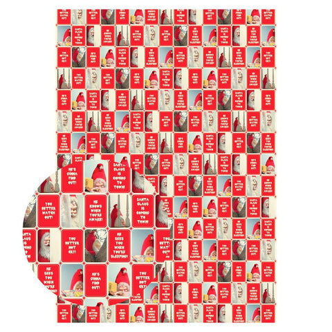 Creepy Santa Mixed Gift Wrap Sheets