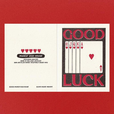 Good Luck Cards Card