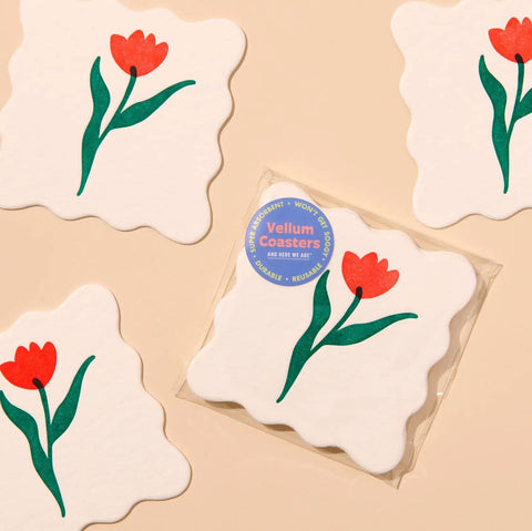Printemps Tulip Coasters Set
