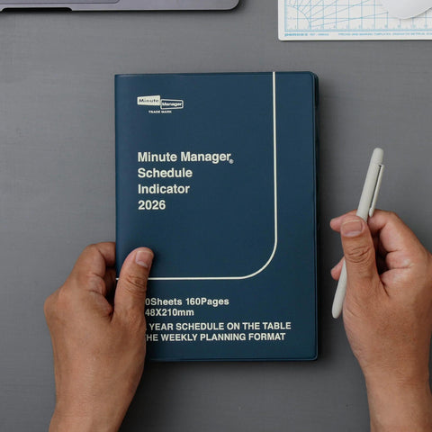 2026 Minute Manager Weekly Planner, Navy