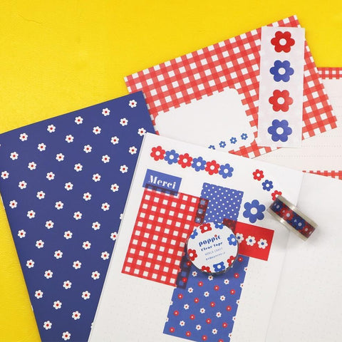 POPPiE Flower Clear Tape
