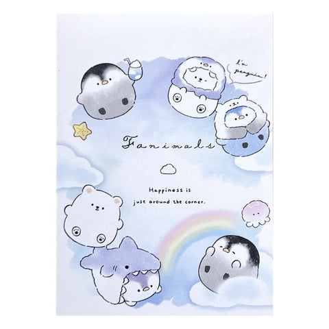 Animal Rainbow Party Mini Notepad