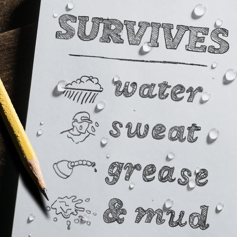 All-Weather Top Spiral Memo Pad, Bright Green