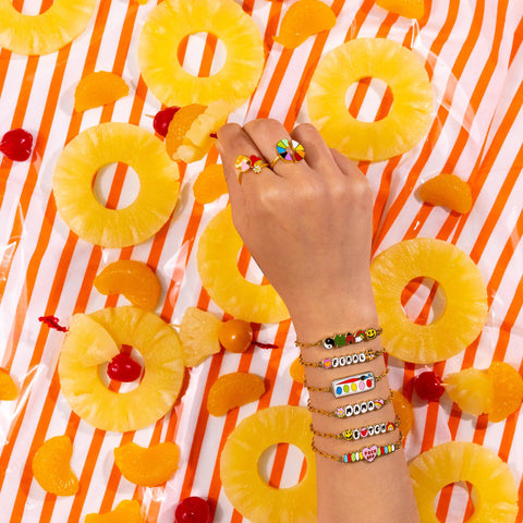 Chain + Charm Adjustable Gold Bracelets